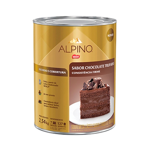 COBERTUA E RECHEIO CHOCOLATE ALPINO 2,540 KG