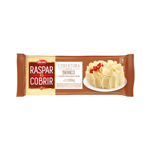 BARRA CHOC HARALD RASP/COB BRANCA 2,1 KG