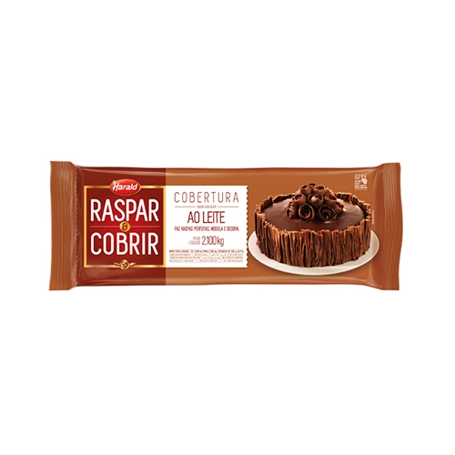 BARRA CHOC HARALD RASP/COB LEITE 2,1 KG