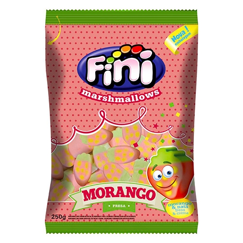 MARSHMALLOW MORANGO FINI 250 GR