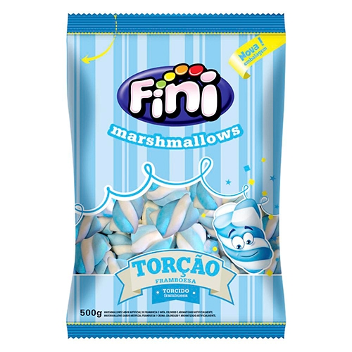 MARSHMALLOW TORÇÃO AZUL FINI 250 GR