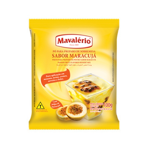 PÓ PARA SOBREMESA MARACUJÁ MAVALÉRIO 100GR