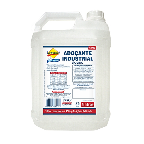 ADOÇANTE LíQUIDO INDUSTRIAL LOWCUCAR 5LT