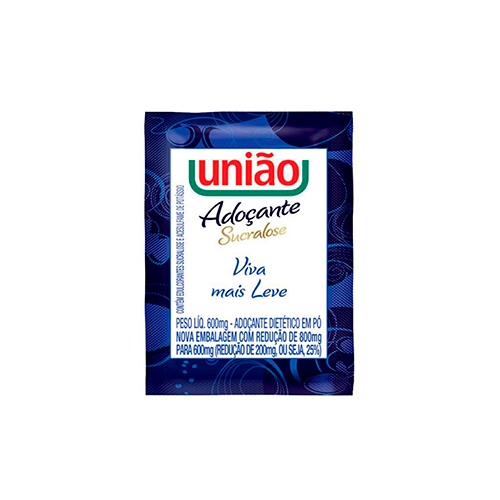 SACHET ADOÇANTE SUCRALOSE UNIÃO 400/6 GR