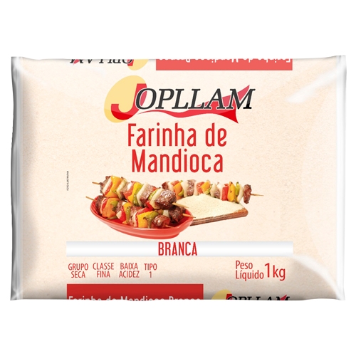Farinha de Mandioca Branca Jopllam - 20 und. 1kg