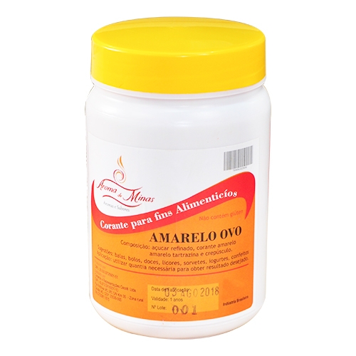 CORANTE AMARELO OVO AROMA MINAS 960 ML