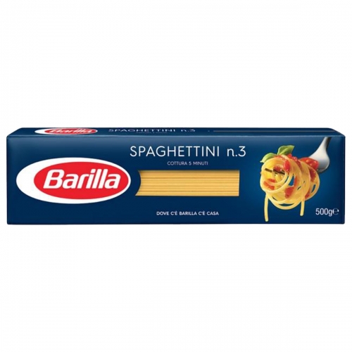MACARRÃO SPAGHETTINI N° 3 BARILLA 25/500 GR