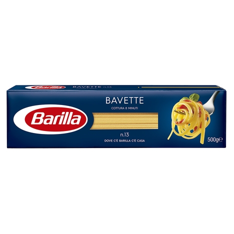 MACARRÃO BAVETTE BARILLA 25/500 GR