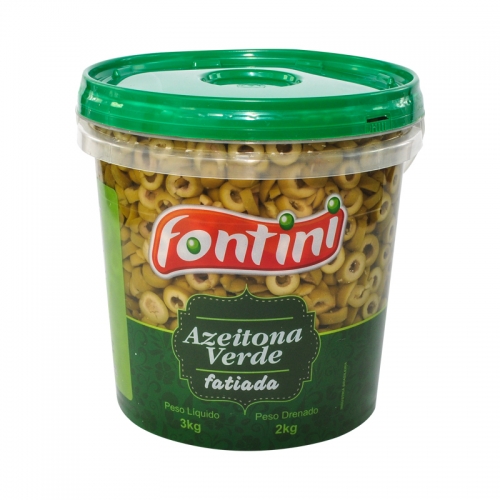 Azeitona Verde Fatiada Fontini 2 Kg