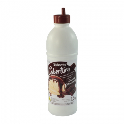 COBERTURA PARA TAÇAS 1,3 KG CHOCOLATE MEIO AMARGO
