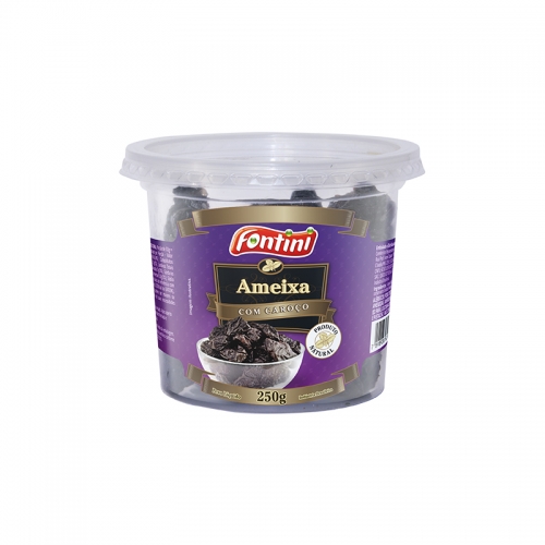 Ameixa Seca com Caroço Pote - 12 und. 250 gr