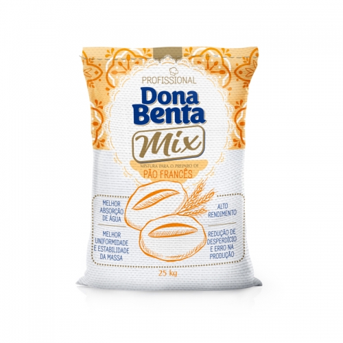 Pré Mistura para Pão Francês Dona Benta 25Kg