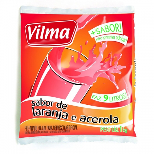 REFRESCO VILMA LARANJA COM ACEROLA 1 KG