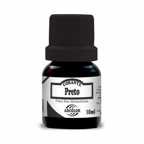 CORANTE ARCOLOR PRETO 10 ML