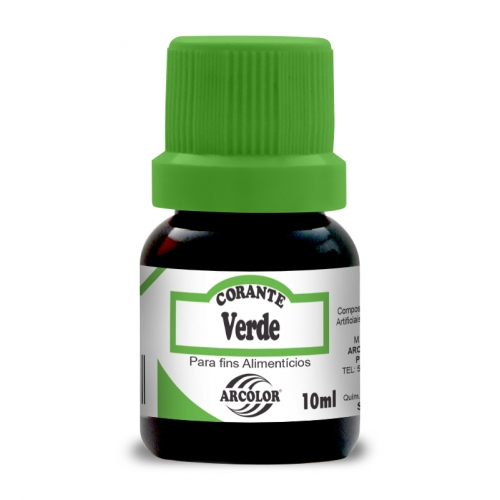 CORANTE ARCOLOR VERDE 10 ML