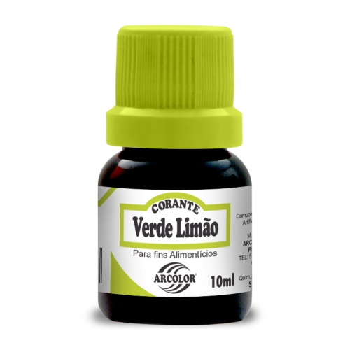 CORANTE ARCOLOR VERDE LIMAO 10 ML