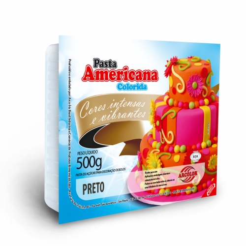 PASTA AMERICANA PRETA ARCOLOR 500 GR