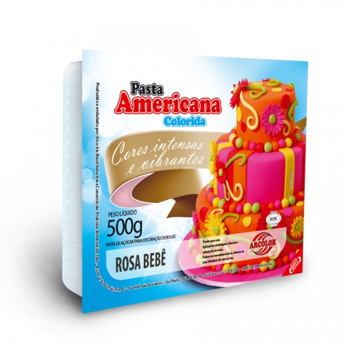 PASTA AMERICANA ROSA BEBE ARCOLOR 500 GR