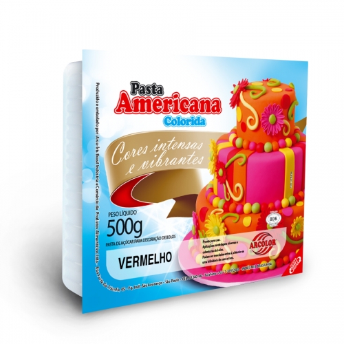 PASTA AMERICANA VERMELHA ARCOLOR 500 GR