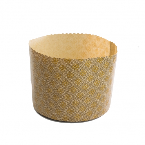 Forma p/ Panetone Decorada 500 grs - 100 uni.			
