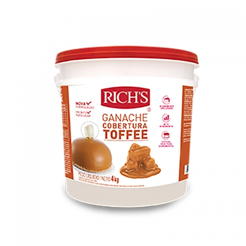 Ganache Chocolate Toffee Rich's - Balde 4Kg