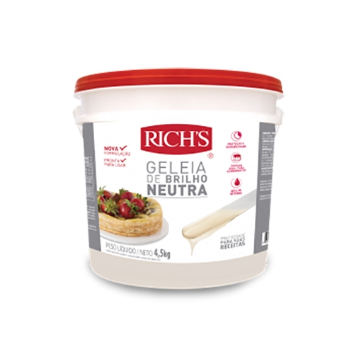 Rich's Geleia de Brilho Neutra - Balde 4,5Kg