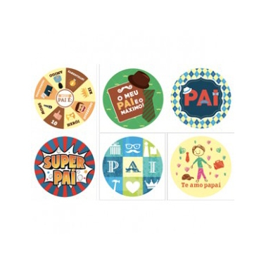 DISCO DECORATIVO DIA DOS PAIS RICHS 12UND