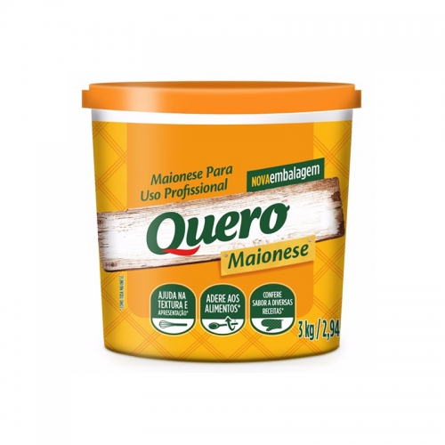 MAIONESE QUERO BALDE 3 KG