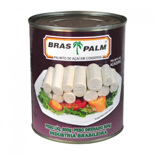PALMITO INTEIRO AÇAÍ BRASPALM 500 GR 