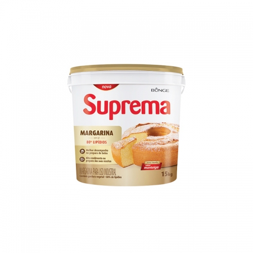 MARGARINA SUPREMA 80% LIP BALDE 15 KG