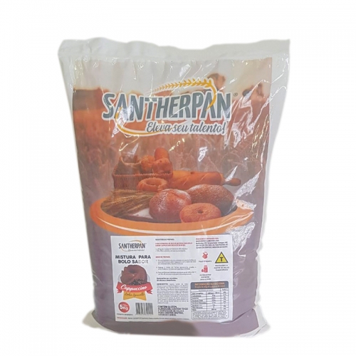 BOLO CREM CAPPUCCINO SANTHERPAN 5 KG
