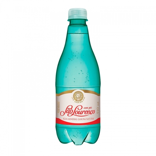 ÁGUA MINERAL C/ GÁS SÃO LOURENÇO 6/510 ML