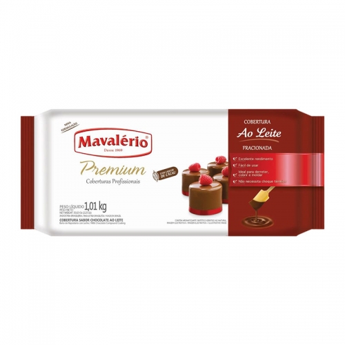 Barra de Chocolate Mavalério ao Leite 1,01kg