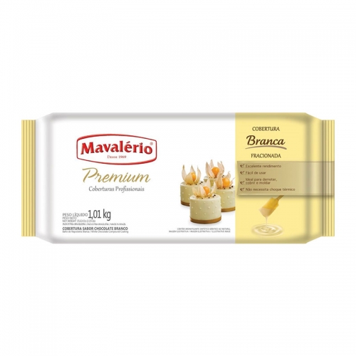 Barra de Chocolate Mavalério Branco 1,01kg