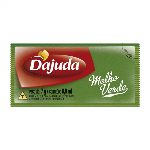 Sachet Molho Verde Temperado D'juda - 192 uni. de 7 grs.