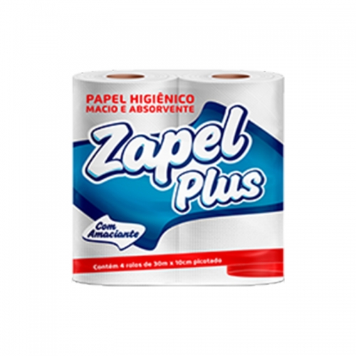 PAPEL HIG ZAPEL PLUS 30 METROS 16/4 UND
