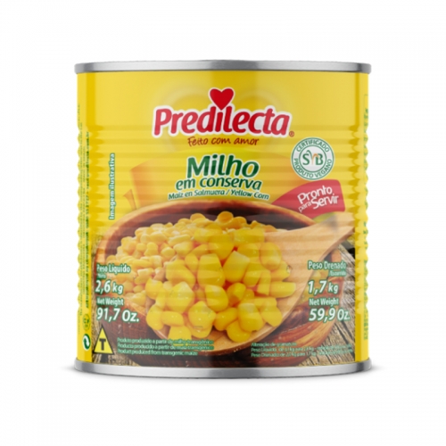 MILHO VERDE PREDILECTA LATA 1,7 KG