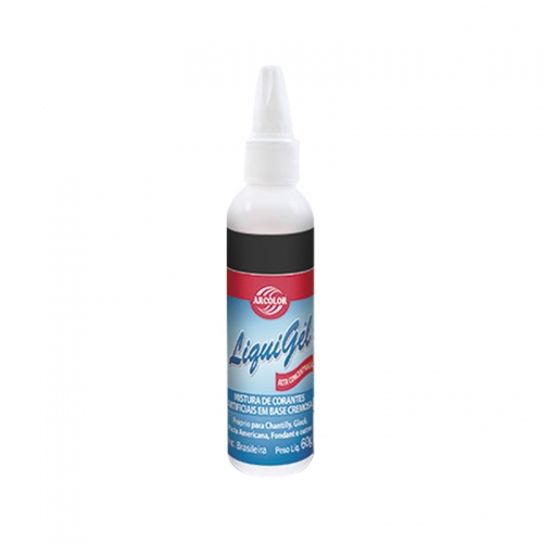 CORANTE LIQUIGEL ARCOLOR PRETO 60 GR