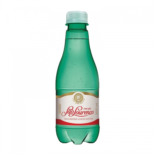 ÁGUA MINERAL C/GÁS SÃO LOURENÇO 12/300ML