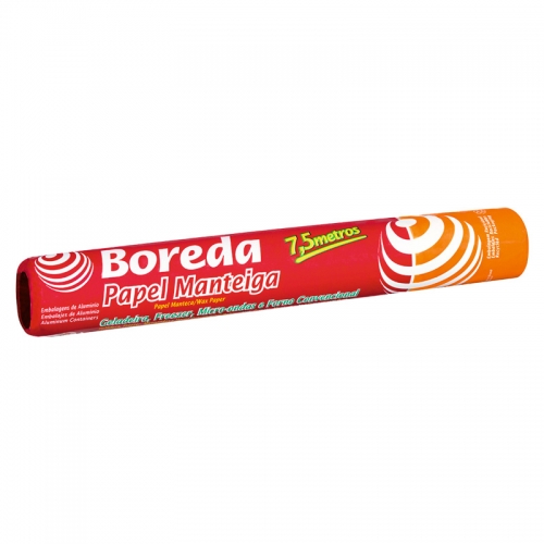 ROLO DE PAPEL MANTEIGA BOREDA 7,5 METROS