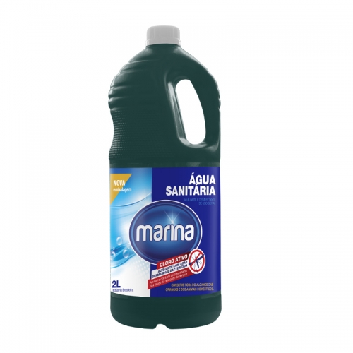 Água Sanitária Marina - Caixa com 6 unidades de 1L