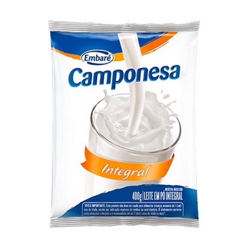 Leite em Pó Integral Camponesa 400 grs