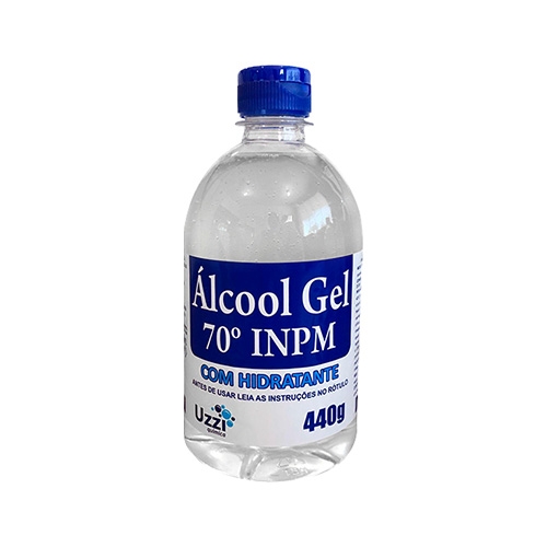 ÁLCOOL GEL 70° UZZI CLEAN 12/440 GR