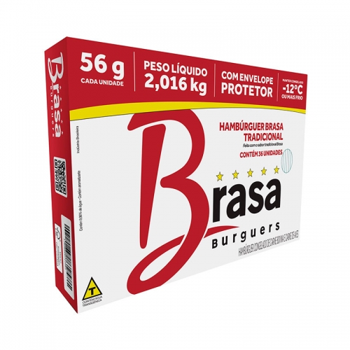 Hambúrguer Bovino Brasa - 36x56gr