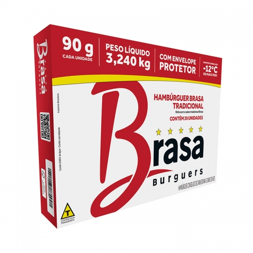 HAMBURGUER BOVINO BRASA 36/90 GR