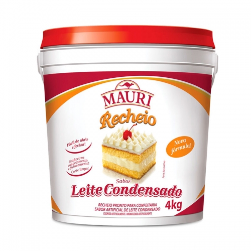RECHEIO LEITE CONDENSADO MAURI 4 KG