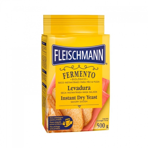 FERMENTO INSTANTÂNEO SALGADO FLEISCHMANN 500 GR