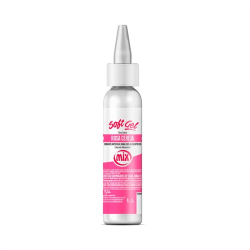 Corante SoftGel Rosa Cereja - 60gr