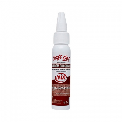 Corante SoftGel Marrom Chocolate 25grs Mix