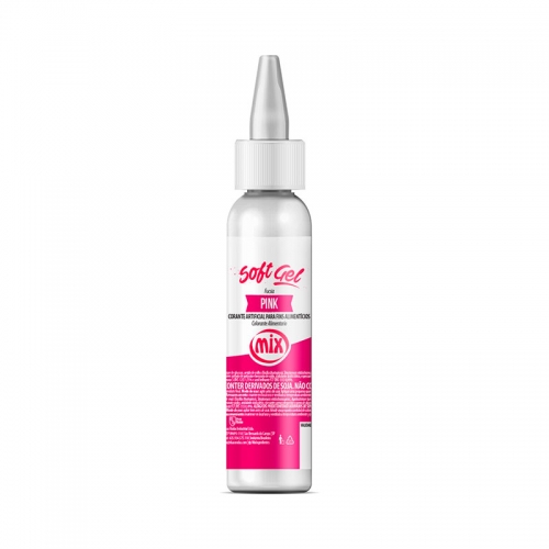 Corante SoftGel Pink 25grs Mix
